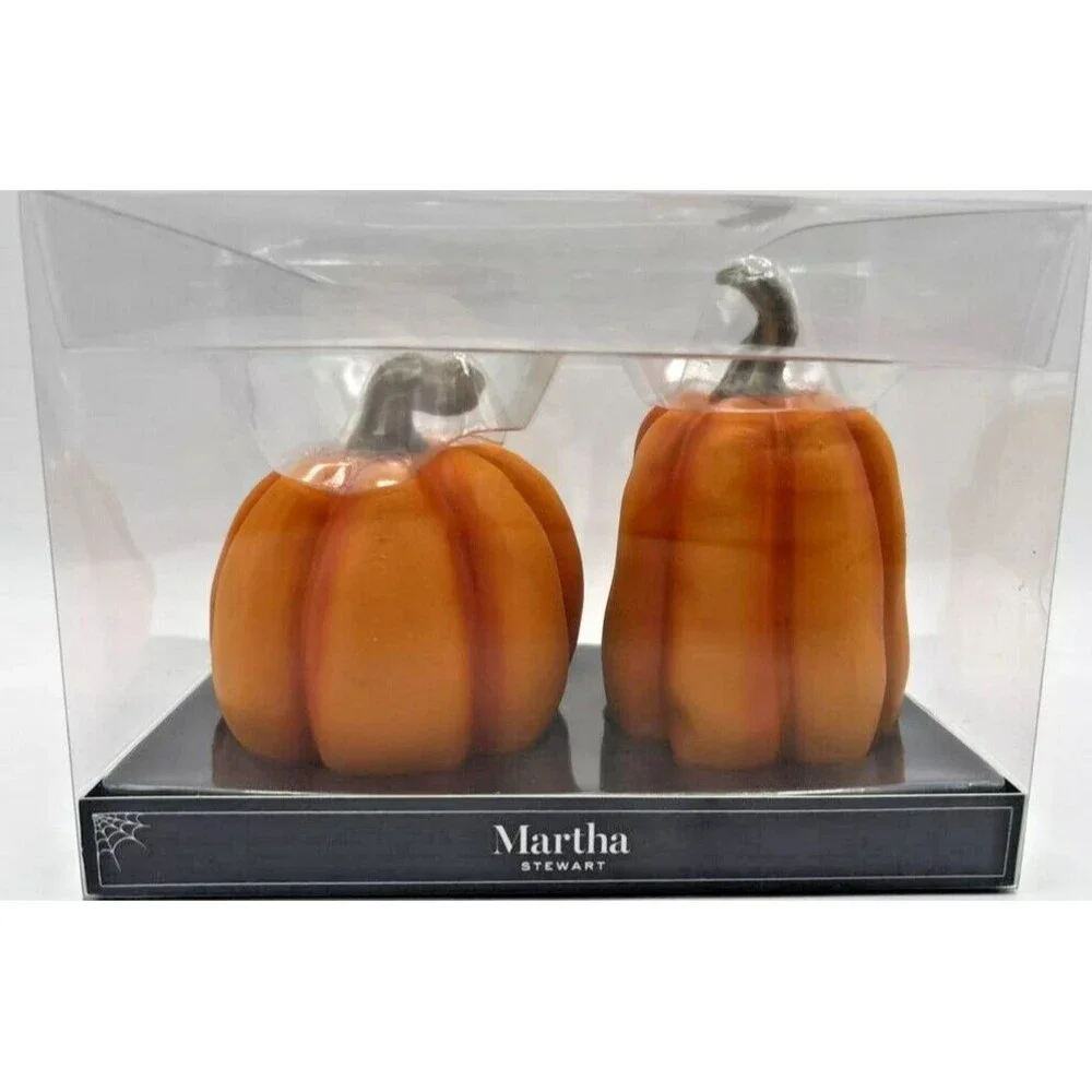 Martha Stewart Halloween Anthropomorphic Pumpkins Ugly Face 4 & 3.5